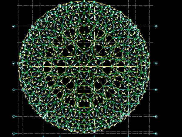 都匀明光正元广场圆形网架